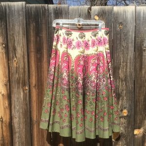 Very unique and beautiful size 6 floral skirt